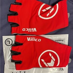Unisex - Red Cycling Gloves
